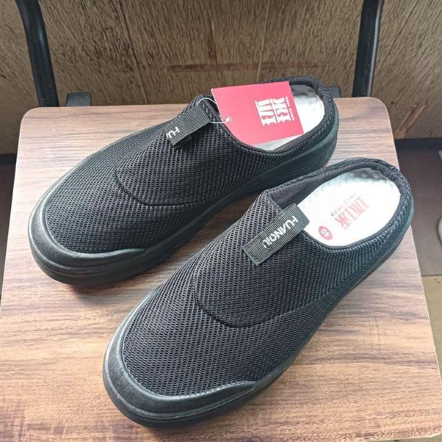 新品 25cm メンズ 男女兼用 ブラック シューズ 靴 サボ スリッポン < 女性ファッション  新品 25cm メンズ 男女兼用 ブラック シューズ 靴 サボ スリッポン  < 女性ファッションの