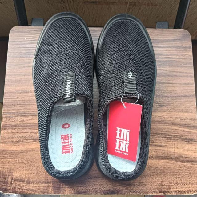 新品 25cm メンズ 男女兼用 ブラック シューズ 靴 サボ スリッポン < 女性ファッション  新品 25cm メンズ 男女兼用 ブラック シューズ 靴 サボ スリッポン < 女性ファッションの