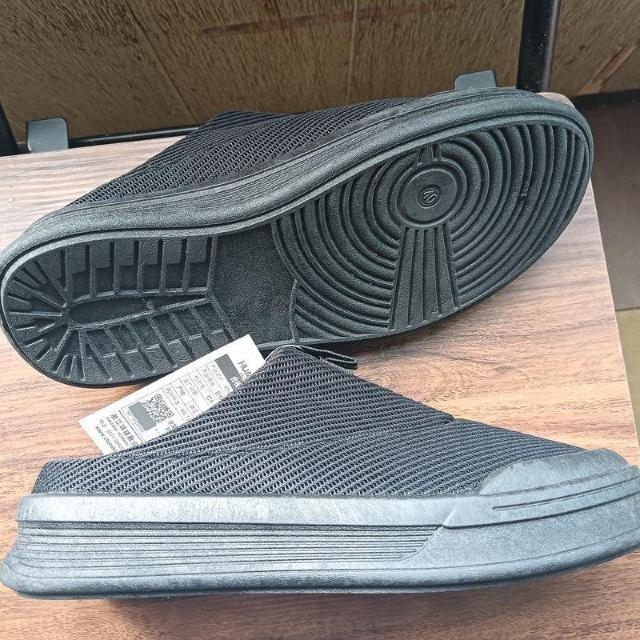 新品 25cm メンズ 男女兼用 ブラック シューズ 靴 サボ スリッポン < 女性ファッション  新品 25cm メンズ 男女兼用 ブラック シューズ 靴 サボ スリッポン < 女性ファッションの