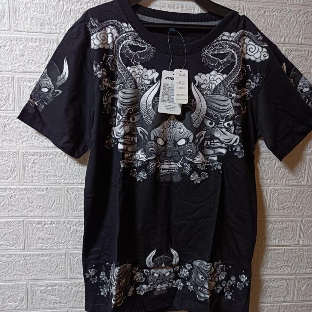 CRAZY BOY★新品★ドラゴン・般若・天狗グラフィック Tシャツ/M < 男性ファッション  CRAZY BOY★新品★ドラゴン・般若・天狗グラフィック Tシャツ/M  < 男性ファッションの