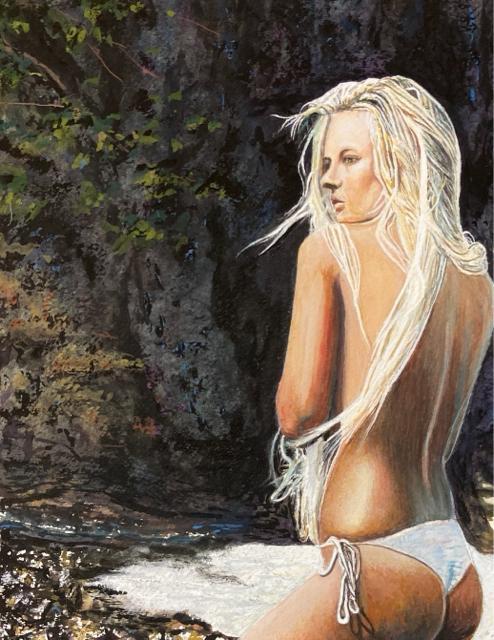 絵画 水彩画 ガッシュ水彩・透明水彩『人色』新品 真作保証 原画 < ホビー 絵画 水彩画 ガッシュ水彩・透明水彩『人色』新品 真作保証 原画 < ホビーの