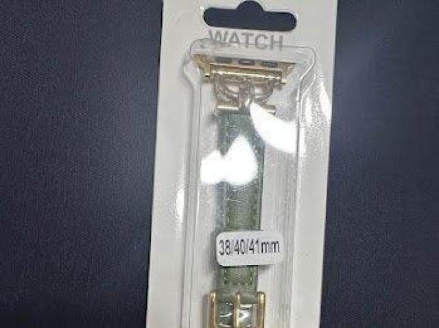 Apple Watch バンド 合皮 38/40/41mm グリーン+ゴールド < 女性アクセサリー/時計 Apple Watch バンド 合皮 38/40/41mm グリーン+ゴールド < 女性アクセサリー/時計の
