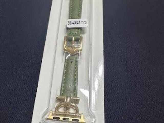 Apple Watch バンド 合皮 38/40/41mm グリーン+ゴールド < 女性アクセサリー/時計 Apple Watch バンド 合皮 38/40/41mm グリーン+ゴールド < 女性アクセサリー/時計の