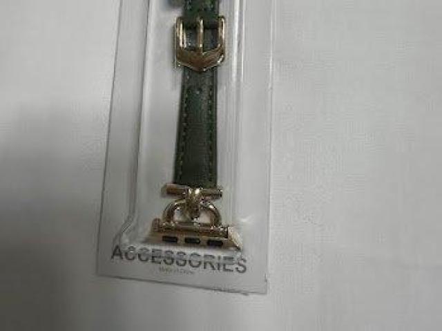 Apple Watch バンド 合皮 38/40/41mm グリーン+ゴールド < 女性アクセサリー/時計 Apple Watch バンド 合皮 38/40/41mm グリーン+ゴールド < 女性アクセサリー/時計の