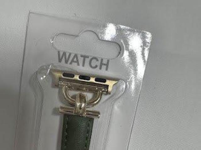 Apple Watch バンド 合皮 38/40/41mm グリーン+ゴールド < 女性アクセサリー/時計 Apple Watch バンド 合皮 38/40/41mm グリーン+ゴールド < 女性アクセサリー/時計の