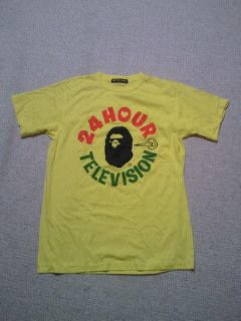 日テレ APE エイプ NIGO デザイン 24時間テレビ チャリティー Tシャツ イエロー Mサイズ < ブランド  日テレ APE エイプ NIGO デザイン 24時間テレビ チャリティー Tシャツ イエロー Mサイズ < ブランドの