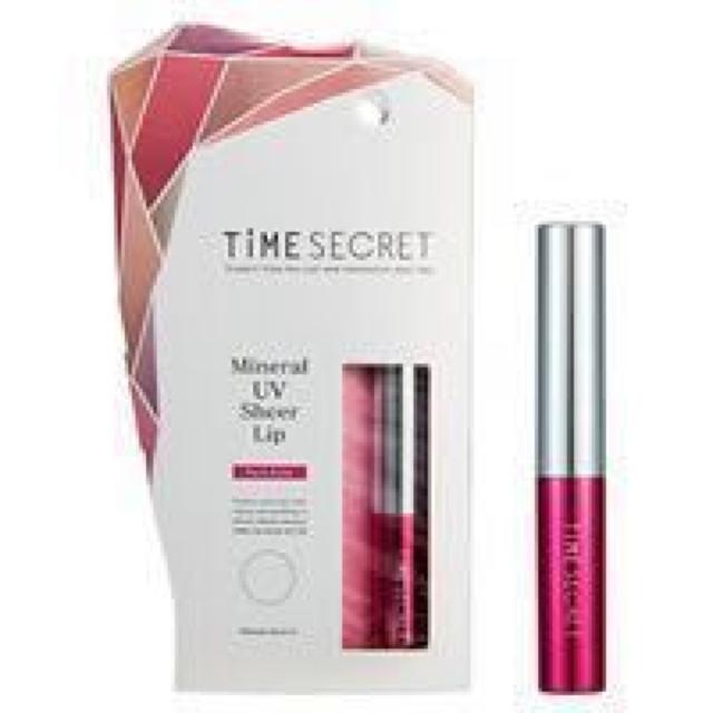 定価1598円●UV紫外線カット●SPF25 PA+++●タイムシークレット●ミネラルシアーUVリップ●美容液リップ 下地●ローズ < 香水/コスメ/ネイル  定価1598円●UV紫外線カット●SPF25 PA+++●タイムシークレット●ミネラルシアーUVリップ●美容液リップ 下地●ローズ  < 香水/コスメ/ネイルの