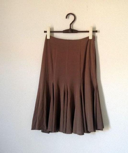 Mプルミエブラック◆キュプラ68% さらさら フレア スカート < ブランド  Mプルミエブラック◆キュプラ68% さらさら フレア スカート  < ブランドの