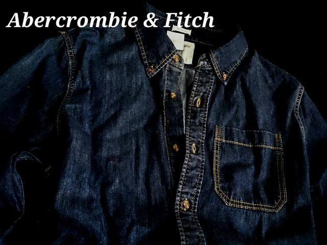 【Abercrombie&Fitch】アバクロ Vintage Washed デニムシャツ XXL/Indigo < ブランド 【Abercrombie&Fitch】アバクロ Vintage Washed デニムシャツ XXL/Indigo < ブランドの
