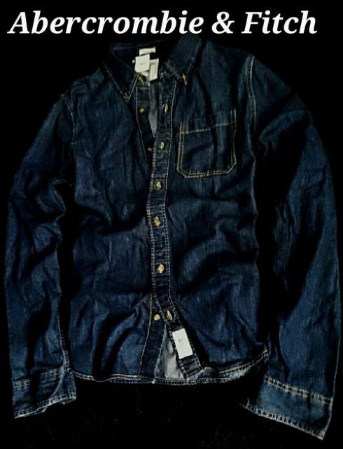 【Abercrombie&Fitch】アバクロ Vintage Washed デニムシャツ XXL/Indigo < ブランド 【Abercrombie&Fitch】アバクロ Vintage Washed デニムシャツ XXL/Indigo < ブランドの