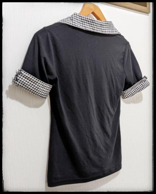 ★Tシャツ★半袖★ポロシャツ★黒★Mサイズ同等★襟付き★部屋着★まとめ買い歓迎★サイズ札・ブランド名札無しです★ < 女性ファッション  ★Tシャツ★半袖★ポロシャツ★黒★Mサイズ同等★襟付き★部屋着★まとめ買い歓迎★サイズ札・ブランド名札無しです★ < 女性ファッションの