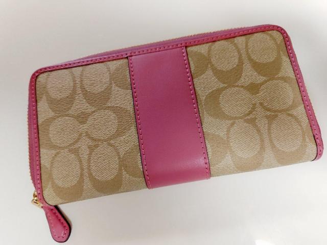 未使用★正規品★COACHロゴ×ピンク長財布★ < ブランド  未使用★正規品★COACHロゴ×ピンク長財布★ < ブランドの
