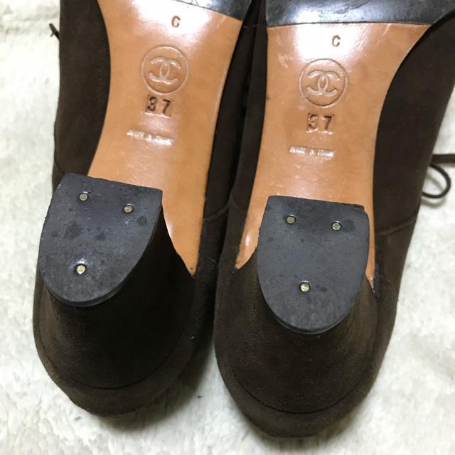 正規品 シャネル ヴィンテージ スエードブーティ ブラウン 37 < ブランド  正規品 シャネル ヴィンテージ スエードブーティ ブラウン 37 < ブランドの