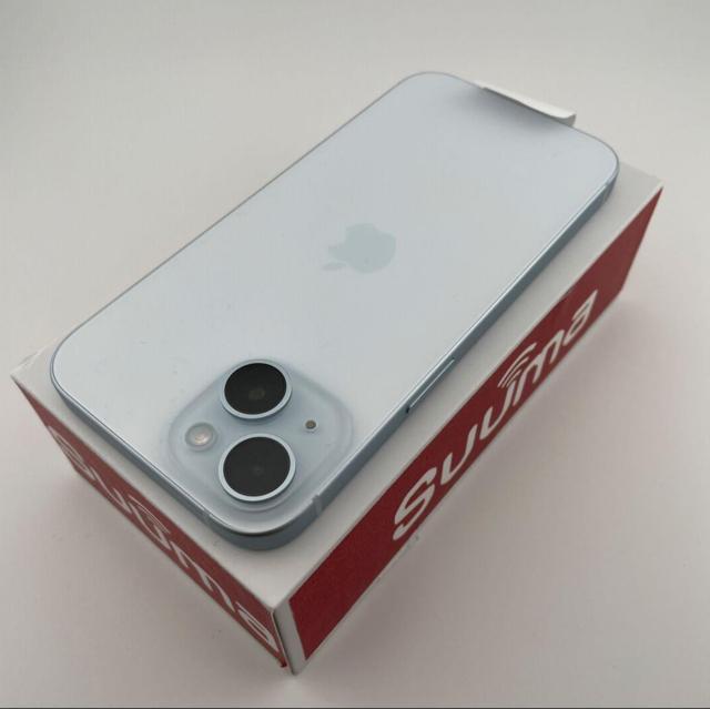 ���g�p iPhone 15 256 GB SIM�t���[ �u���[ �{�� �� �Ɠd/AV�� 