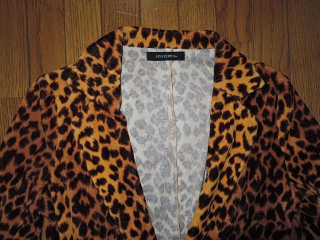 美中古 HYSTERIC GLAMOUR ヒステリックグラマー 7分丈 ヒョウ柄 ジャケット FREE 豹柄 レオパード ブレザー < ブランド 美中古 HYSTERIC GLAMOUR ヒステリックグラマー 7分丈 ヒョウ柄 ジャケット FREE 豹柄 レオパード ブレザー < ブランドの