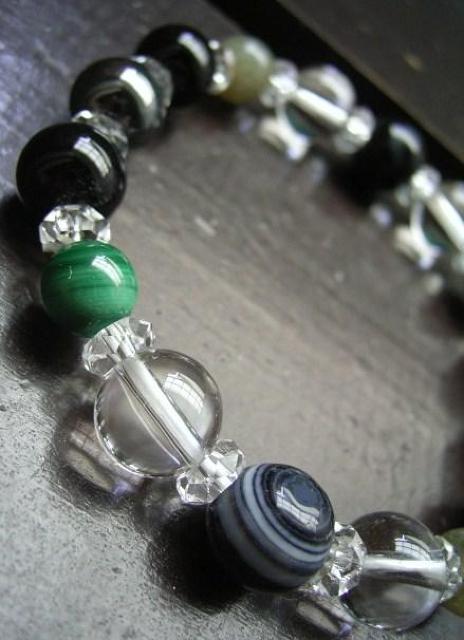 ☆厄除け☆天眼石xヘマタイトxマラカイトxラブラドライト < 女性アクセサリー/時計 ☆厄除け☆天眼石xヘマタイトxマラカイトxラブラドライト < 女性アクセサリー/時計の