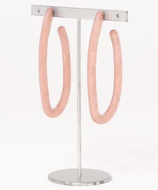 定価4,104円●マーブルUピアス●ピンク【新品】Loungedress < ブランド 定価4,104円●マーブルUピアス●ピンク【新品】Loungedress < ブランドの