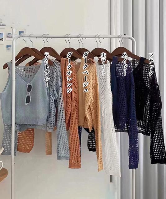 送料無料 新品 メッシュニット タンクトップ 2点セット < 女性ファッション  送料無料 新品 メッシュニット タンクトップ 2点セット < 女性ファッションの