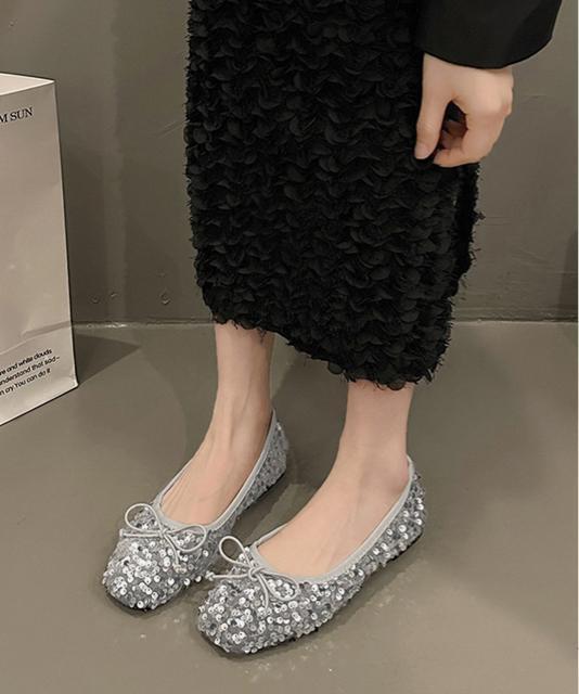 送料無料 新品 パンプス キラキラ バレエシューズ < 女性ファッション  送料無料 新品 パンプス キラキラ バレエシューズ < 女性ファッションの