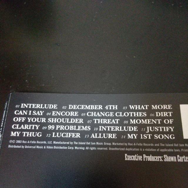 JAY-ZwTHE BLACK ALBUMxROCAFELLA JtF my  CD/DVD/rfI 