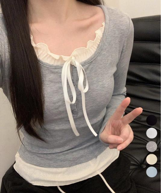 送料無料 新品 フェイクレイヤードカップ付きカットソー < 女性ファッション  送料無料 新品 フェイクレイヤードカップ付きカットソー  < 女性ファッションの
