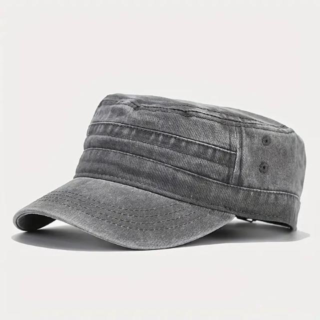 超お買い得690円★ フラットトップキャップ メンズハット 春夏用 ウォッシュドディストレス ビンテージ  女性にも最適 カーキ < 男性ファッション  超お買い得690円★ フラットトップキャップ メンズハット 春夏用 ウォッシュドディストレス ビンテージ  女性にも最適 カーキ < 男性ファッションの