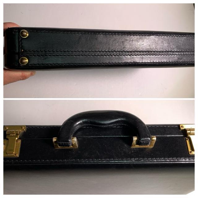 本革 レザー ダイヤルロック アタッシュケース ビジネスバッグ 黒 内張レザー ブラック < 男性ファッション  本革 レザー ダイヤルロック アタッシュケース ビジネスバッグ 黒 内張レザー ブラック < 男性ファッションの