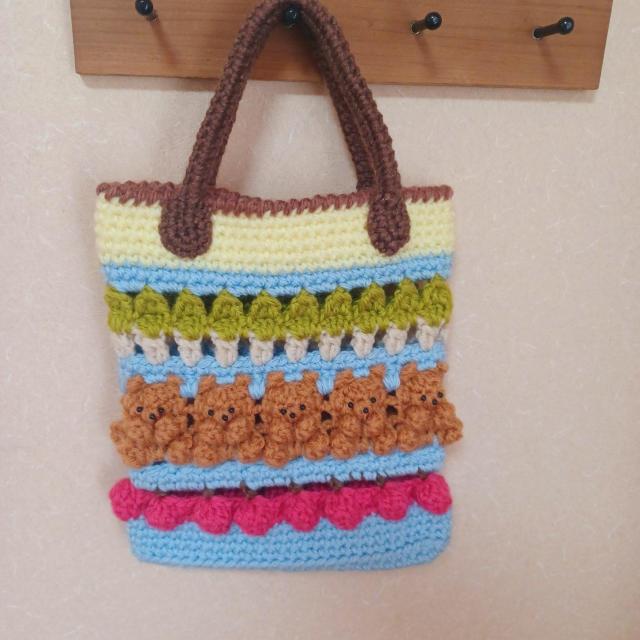 ☆Hand made☆ 森のクマさん*バッグ*林檎*巾着袋付き < ペット/手芸/園芸 ☆Hand made☆ 森のクマさん*バッグ*林檎*巾着袋付き < ペット/手芸/園芸の