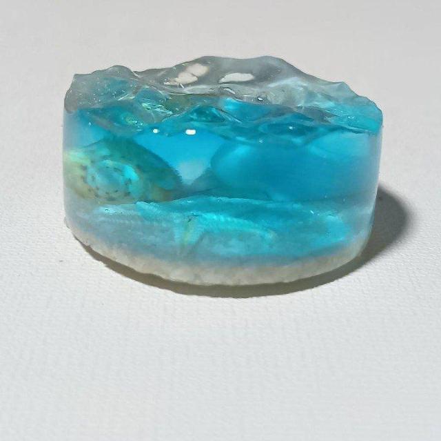 【192】海のかけら 立体波紋 マグネット 海レジン 冷蔵庫 透明感 < インテリア/ライフ 【192】海のかけら 立体波紋 マグネット 海レジン 冷蔵庫 透明感 < インテリア/ライフの