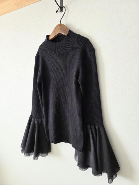 Te chichi ニット★オーガンジー袖のブラックニット♪新品 < ブランド Te chichi ニット★オーガンジー袖のブラックニット♪新品 < ブランドの