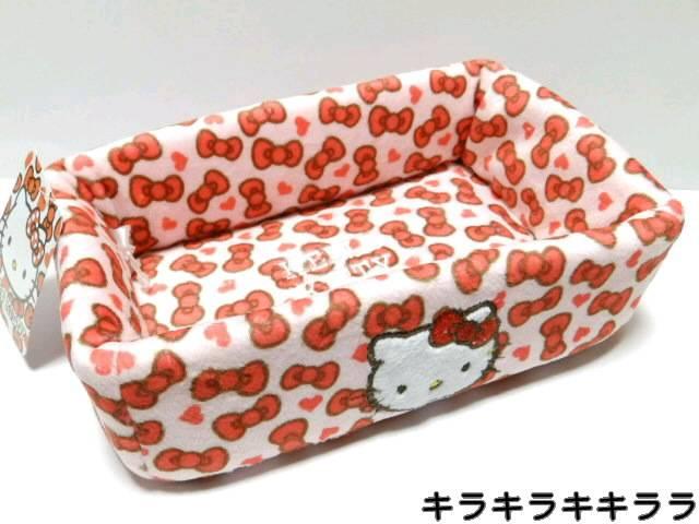 《New》キティちゃん★小物入れ等に…ふわふわ素材*リボン柄フリートレイ < インテリア/ライフ  《New》キティちゃん★小物入れ等に…ふわふわ素材*リボン柄フリートレイ  < インテリア/ライフの