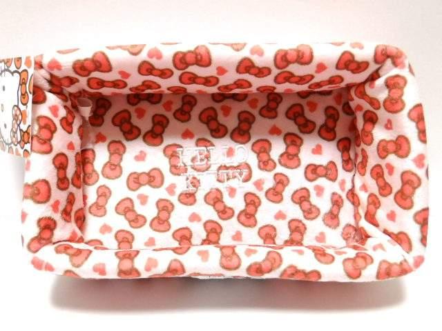 《New》キティちゃん★小物入れ等に…ふわふわ素材*リボン柄フリートレイ < インテリア/ライフ  《New》キティちゃん★小物入れ等に…ふわふわ素材*リボン柄フリートレイ < インテリア/ライフの