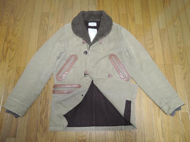 NEIGHBORHOOD ネイバーフッド L-1D デッキ ジャケット M ミリタリー ボア ドンキー コート ダメージ加工 < ブランド  NEIGHBORHOOD ネイバーフッド L-1D デッキ ジャケット M ミリタリー ボア ドンキー コート ダメージ加工 < ブランドの