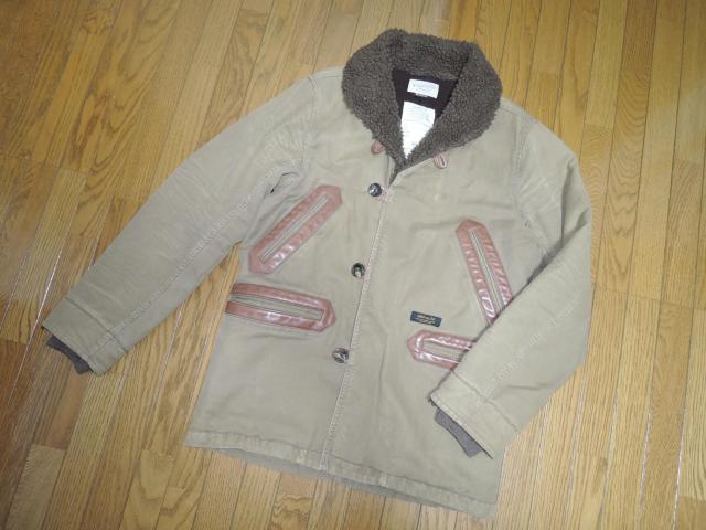NEIGHBORHOOD ネイバーフッド L-1D デッキ ジャケット M ミリタリー ボア ドンキー コート ダメージ加工 < ブランド  NEIGHBORHOOD ネイバーフッド L-1D デッキ ジャケット M ミリタリー ボア ドンキー コート ダメージ加工 < ブランドの