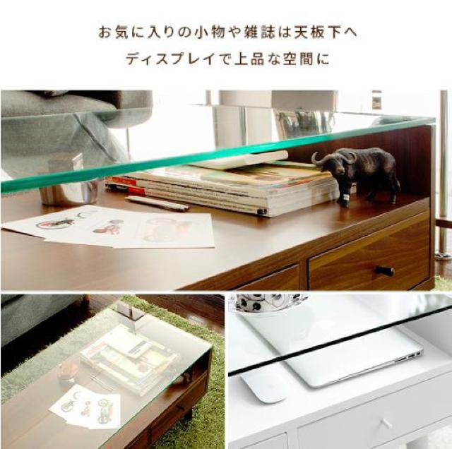 ガラステーブル ホワイト センターテーブル ローテーブル 北欧 収納 モダン 木製 < インテリア/ライフ  ガラステーブル ホワイト センターテーブル ローテーブル 北欧 収納 モダン 木製 < インテリア/ライフの