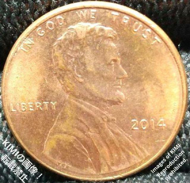 1Zgd 2014 AJO J[ 1yj[ ݕ 1 Cent Lincoln 1Penny coin   zr[ 