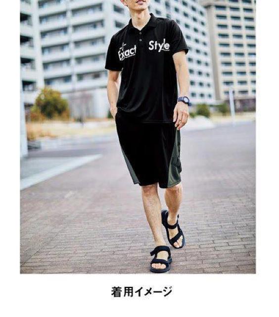 LLサイズ!黒系色合い!高貴紳士的!サラっと吸汗速乾!半袖ポロシャツ!andハーフパンツ!の2点セット!新品!大きいサイズNo.2 < 男性ファッション  LLサイズ!黒系色合い!高貴紳士的!サラっと吸汗速乾!半袖ポロシャツ!andハーフパンツ!の2点セット!新品!大きいサイズNo.2 < 男性ファッションの