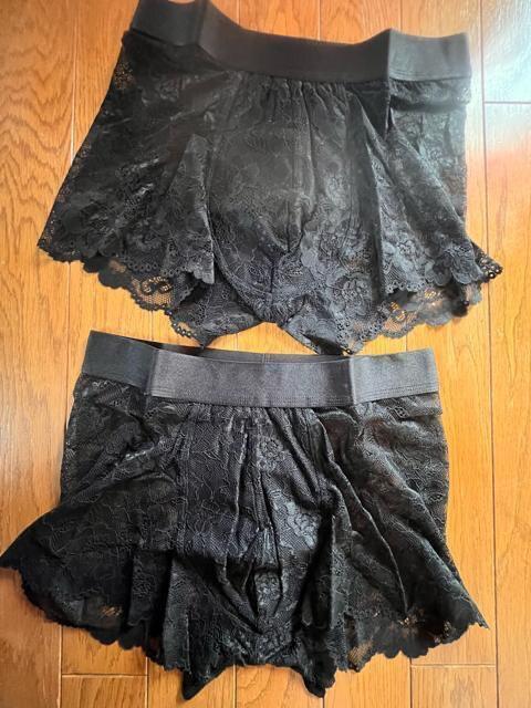 Lサイズ!2枚セット!高貴紳士的!美男子!総レース!しっかり仕立て!立体前閉じ!エレガント!総レース仕様!ボクサーブリーフ!黒 < 男性ファッション  Lサイズ!2枚セット!高貴紳士的!美男子!総レース!しっかり仕立て!立体前閉じ!エレガント!総レース仕様!ボクサーブリーフ!黒 < 男性ファッションの