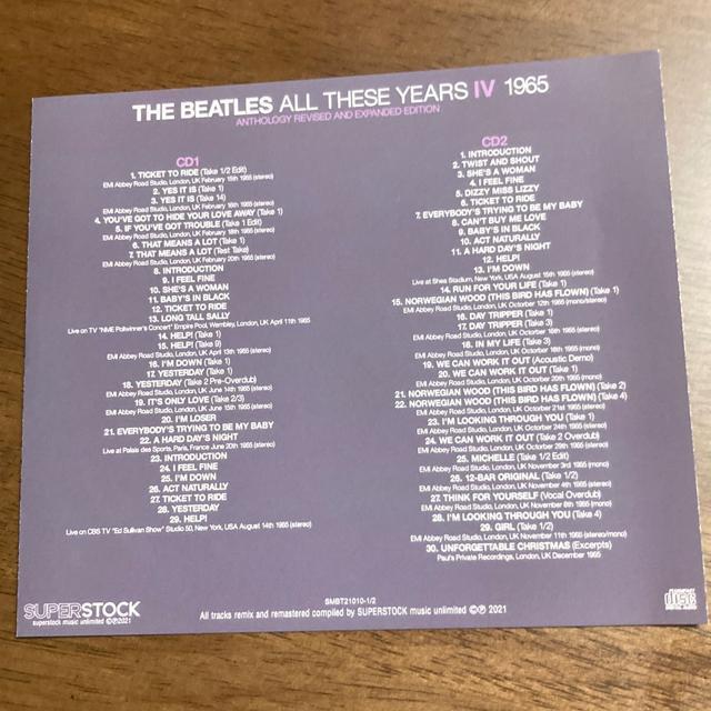 THE BEATLES / ALL THESE YEARS 1965 ANTHOLOGY r[gY  ^gObY 