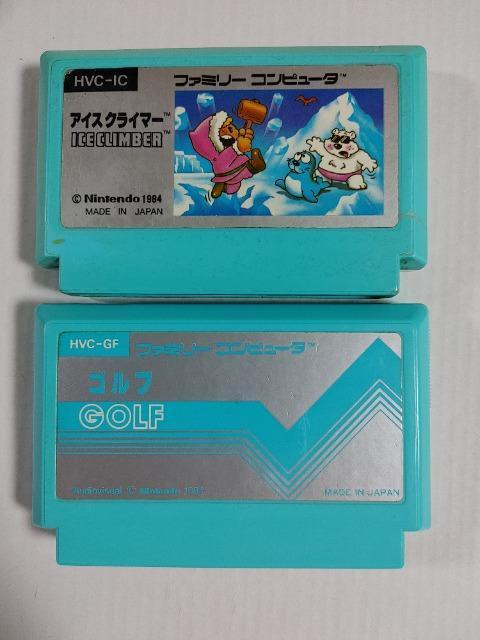 ファミコンソフト アイスクライマー ゴルフ カセットのみ 2本 中古品 < ゲーム本体/ソフト  ファミコンソフト アイスクライマー ゴルフ カセットのみ 2本 中古品  < ゲーム本体/ソフトの