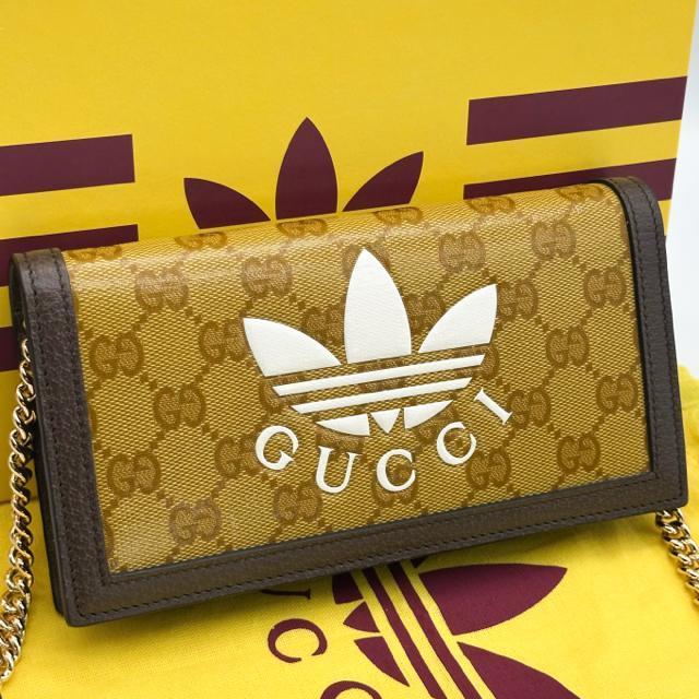グッチ クリスタル GG チェーンウォレット ショルダーバッグ アディダス スプリーム イエロー < ブランド グッチ クリスタル GG チェーンウォレット ショルダーバッグ アディダス スプリーム イエロー < ブランドの