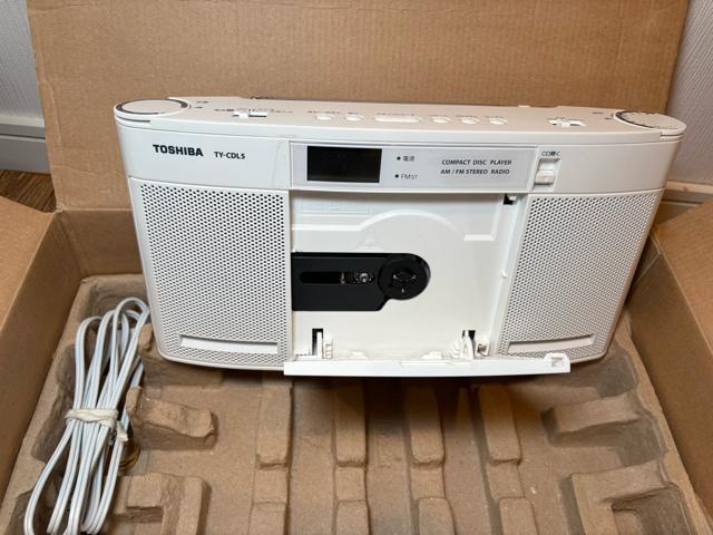 TOSHIBA 東芝 CDラジオ TY-CDL5 W ホワイト 中古品 < 家電/AV TOSHIBA 東芝 CDラジオ TY-CDL5 W ホワイト 中古品 < 家電/AVの