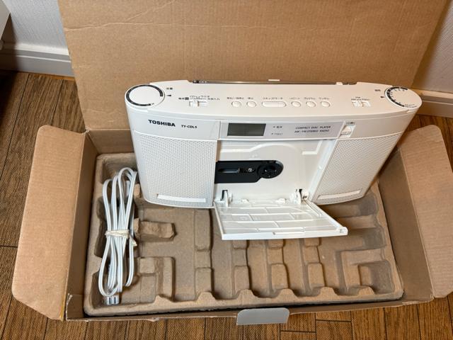 TOSHIBA 東芝 CDラジオ TY-CDL5 W ホワイト 中古品 < 家電/AV TOSHIBA 東芝 CDラジオ TY-CDL5 W ホワイト 中古品 < 家電/AVの