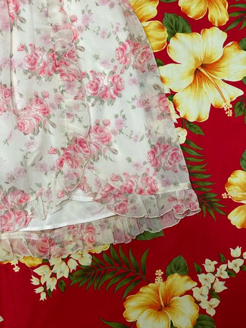 レストローズ☆ピンクバラ柄シフォンミニワンピース☆キャミ付☆ < ブランド  レストローズ☆ピンクバラ柄シフォンミニワンピース☆キャミ付☆ < ブランドの