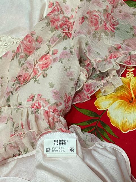 レストローズ☆ピンクバラ柄シフォンミニワンピース☆キャミ付☆ < ブランド  レストローズ☆ピンクバラ柄シフォンミニワンピース☆キャミ付☆ < ブランドの