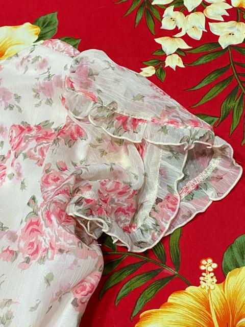 レストローズ☆ピンクバラ柄シフォンミニワンピース☆キャミ付☆ < ブランド  レストローズ☆ピンクバラ柄シフォンミニワンピース☆キャミ付☆ < ブランドの