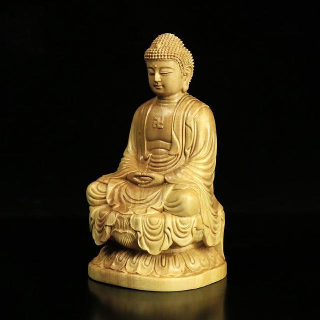 送料無料 柘植木彫仏像 釈迦様お座り仏像 < インテリア/ライフ  送料無料 柘植木彫仏像 釈迦様お座り仏像 < インテリア/ライフの