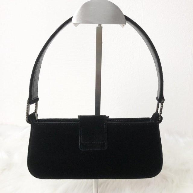 【極美品】ジミーチュウ ハンドバッグ アクセサリーポーチ パーティバッグ スエード ラインストーン ブラック < ブランド 【極美品】ジミーチュウ ハンドバッグ アクセサリーポーチ パーティバッグ スエード ラインストーン ブラック < ブランドの