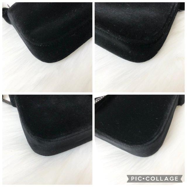 【極美品】ジミーチュウ ハンドバッグ アクセサリーポーチ パーティバッグ スエード ラインストーン ブラック < ブランド 【極美品】ジミーチュウ ハンドバッグ アクセサリーポーチ パーティバッグ スエード ラインストーン ブラック < ブランドの