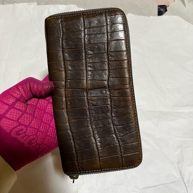 【Felisi / フェリージ】125 クロコ型押し ラウンドジップ 長財布 茶 レザー < 男性ファッション 【Felisi / フェリージ】125 クロコ型押し ラウンドジップ 長財布 茶 レザー < 男性ファッションの